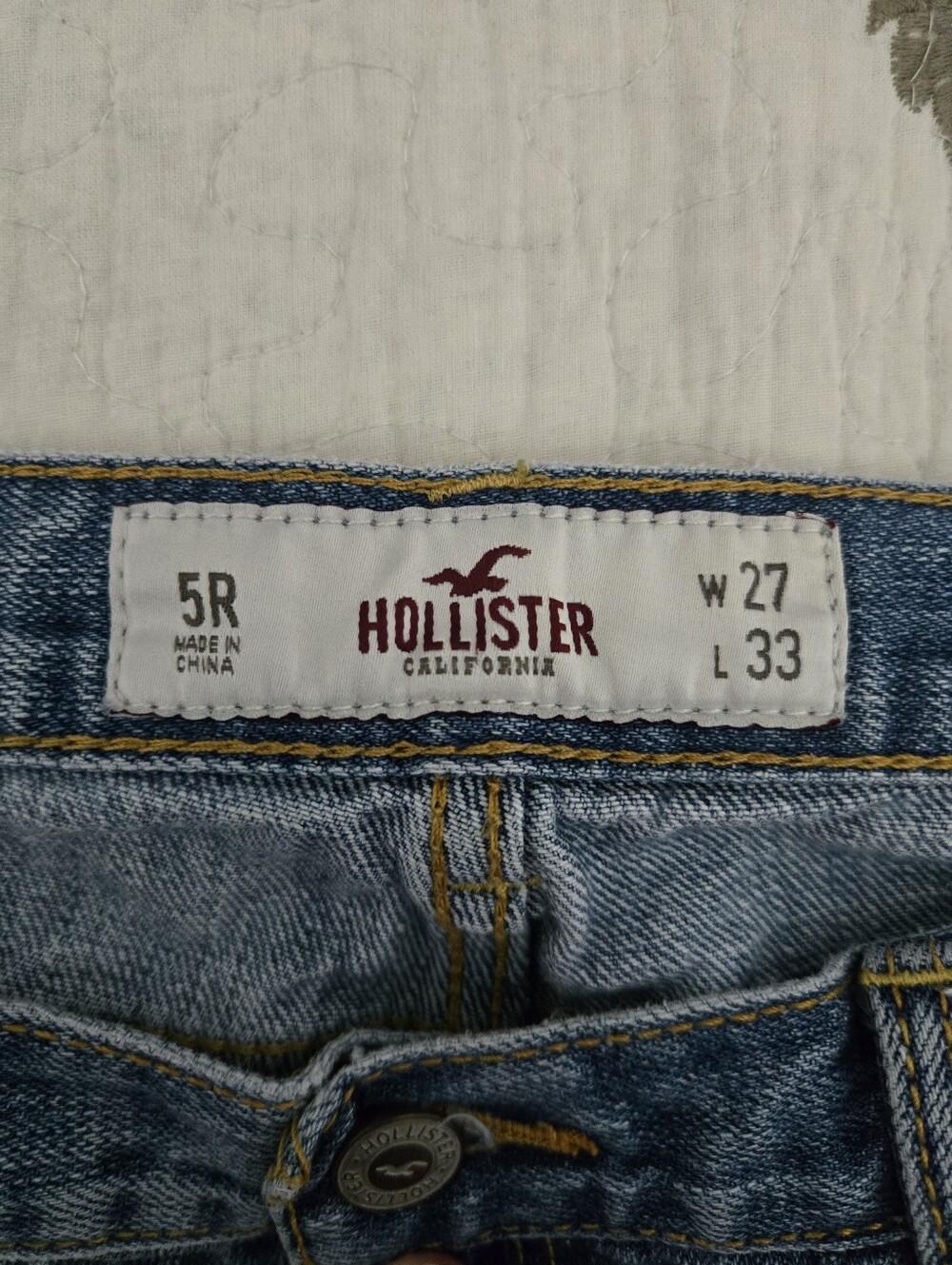 Hollister Light Blue Ripped Flare Jeans - Picture 3 of 3